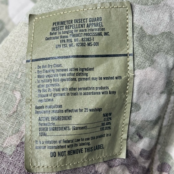 ⭐️ ARMY OCP Flame Resistant Insect Repellent Unisex Combat Uniform Jacket Medium - Picture 6 of 11